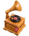 木質 留聲機 音樂盒 MUSIC BOX